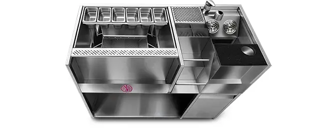 52 inch Standalone Cocktail Station