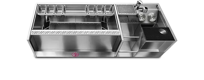 65 inch Drop-In Bar Well Station